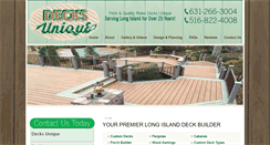 Desktop Screenshot of decksunique.com