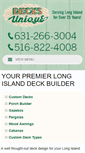Mobile Screenshot of decksunique.com