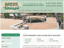 Tablet Screenshot of decksunique.com